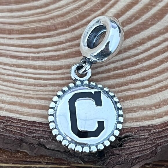 Pandora Cleveland Guardians Exclusive Dangle Charm Pendant - Picture 1 of 4
